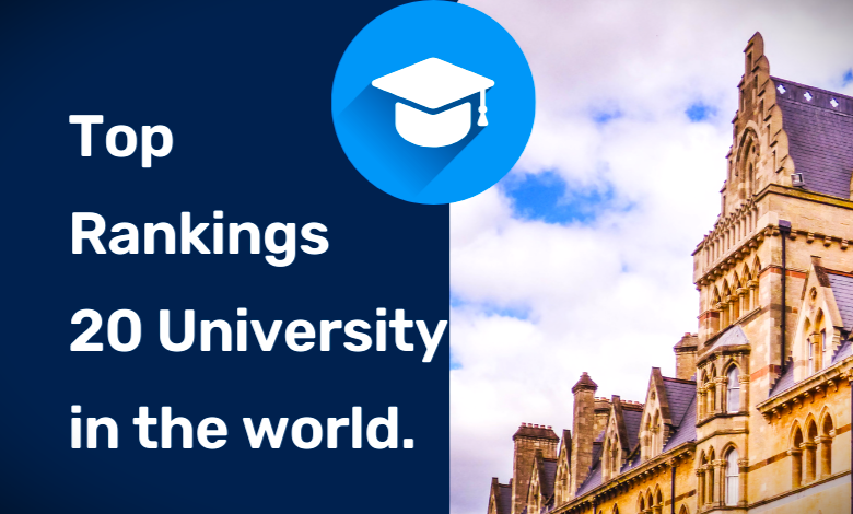 Top Rankings 20 University in the world-