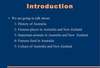 Introduction And History of Australia