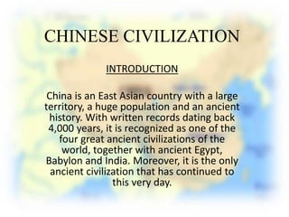 Introduction And History of China