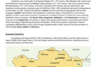 Introduction And History of Kazakhstan